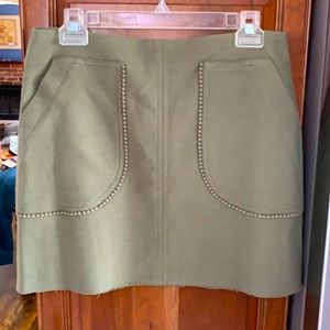 Loft Olive Green Skirt size 6